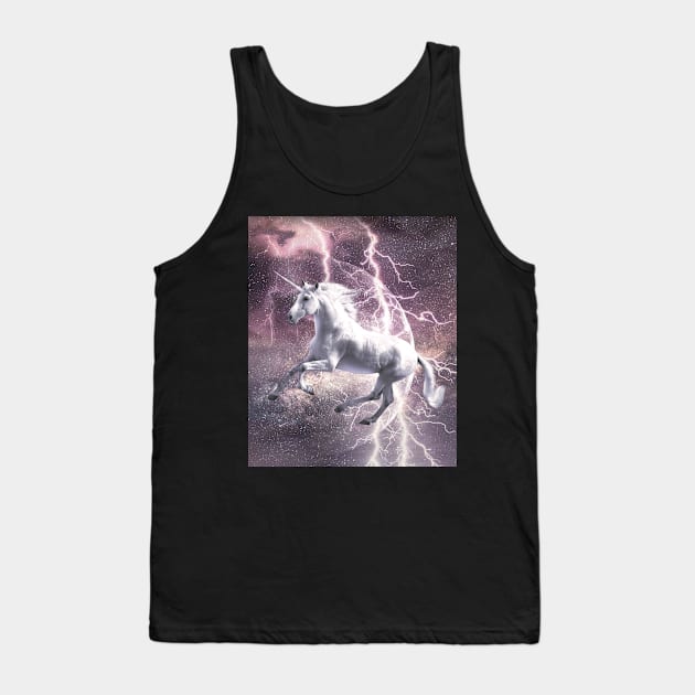 Epic Lightning Unicorn Tank Top by Random Galaxy